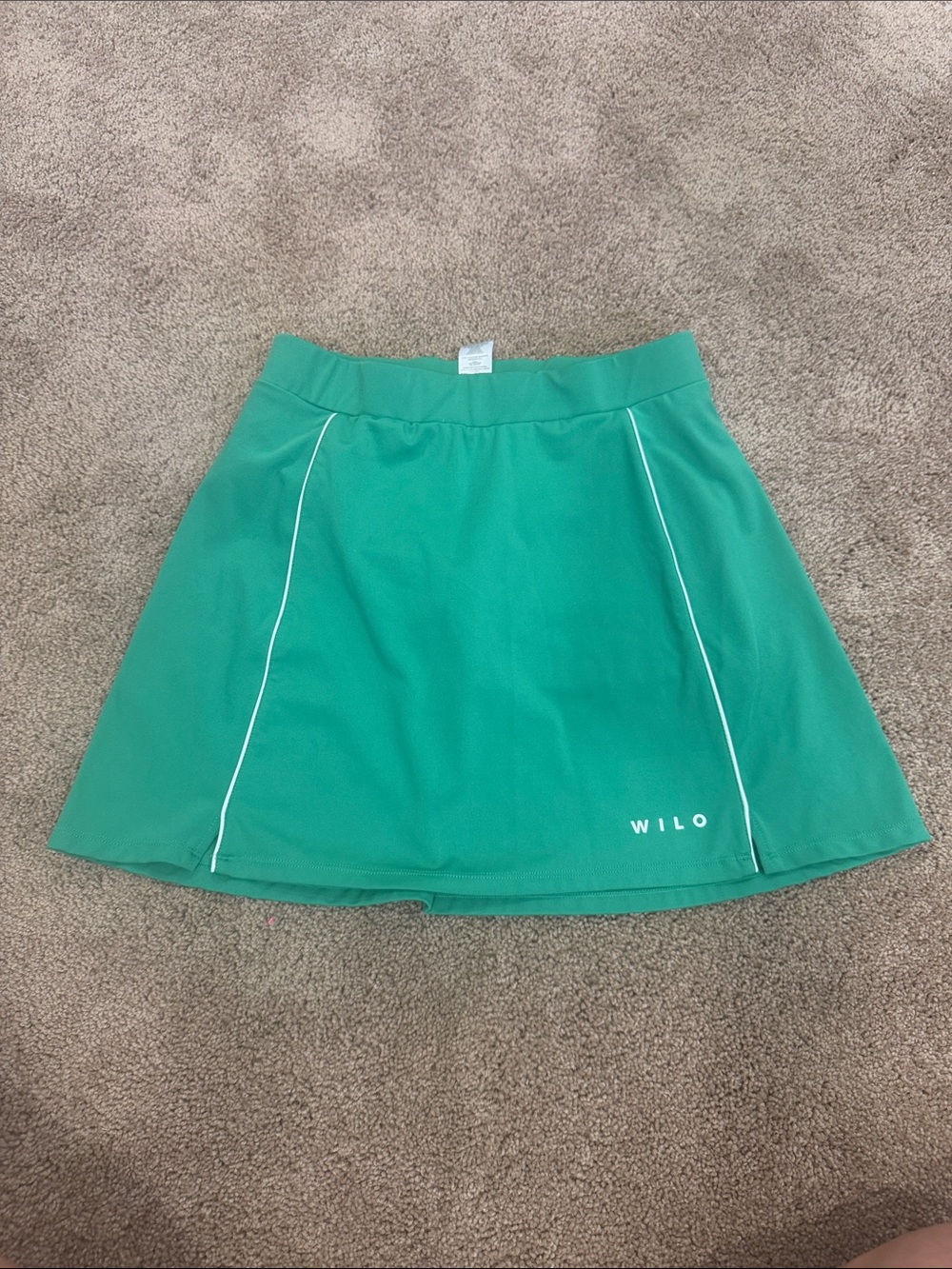 WILO Women's Green Athletic Skater Skirt